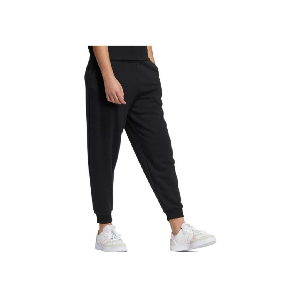 Adidas Neo Alphabetic Logo Print Drawstring Joggers Women Bottoms Black HE4482