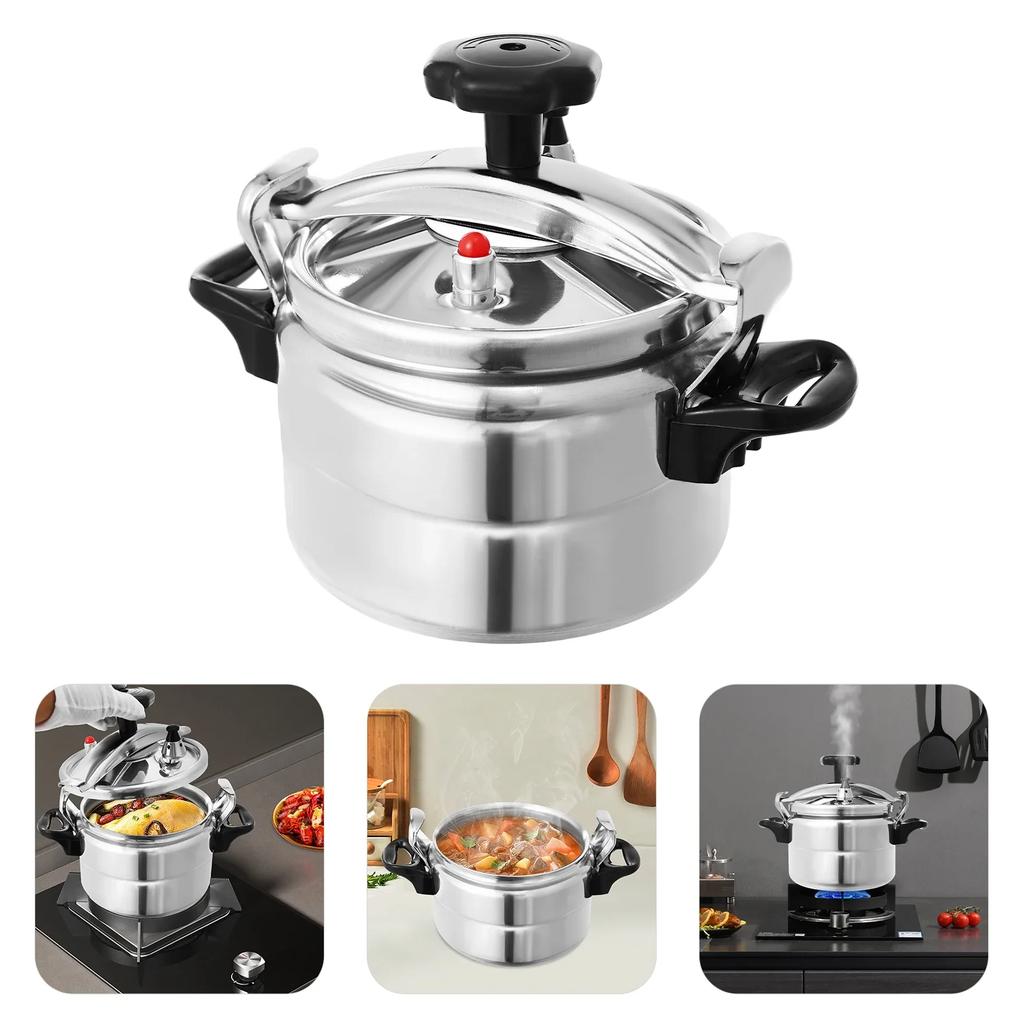 60Kpa Cookware 6L/7L Pressure Canner Induction Compatible Cookware with Spring Valve Safeguard Devices for Stoves Induction