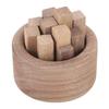 Holz Ätherischer Öl Diffusor Dekorative Holzstapelform Duftdiffusor für Auto Zimmer Büro