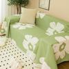 Sofa Cover for All Seasons, Printed Waffle Cushion, Non-slip All-in-one All-inclusive Sofa Cover Cover
