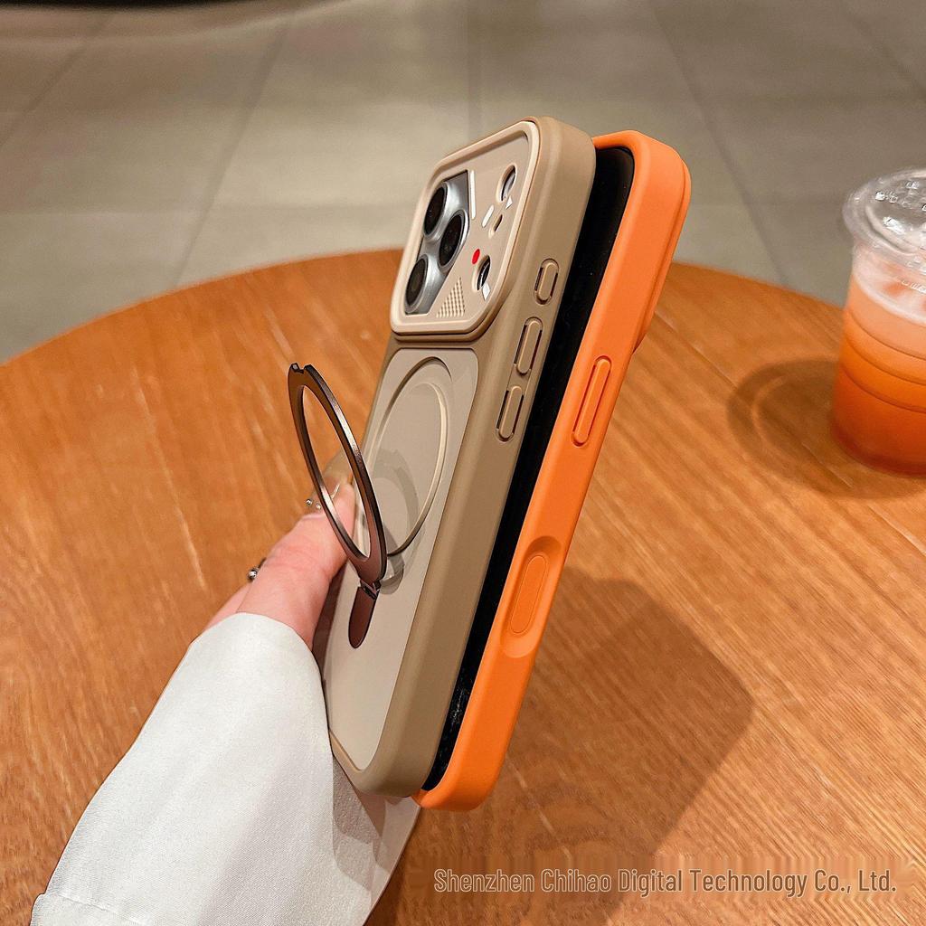 Custodia iPhone 17 Pro Max Magnetica Colorata Mecha Opaca Antiurto con Sensazione al Tatto Apple 16