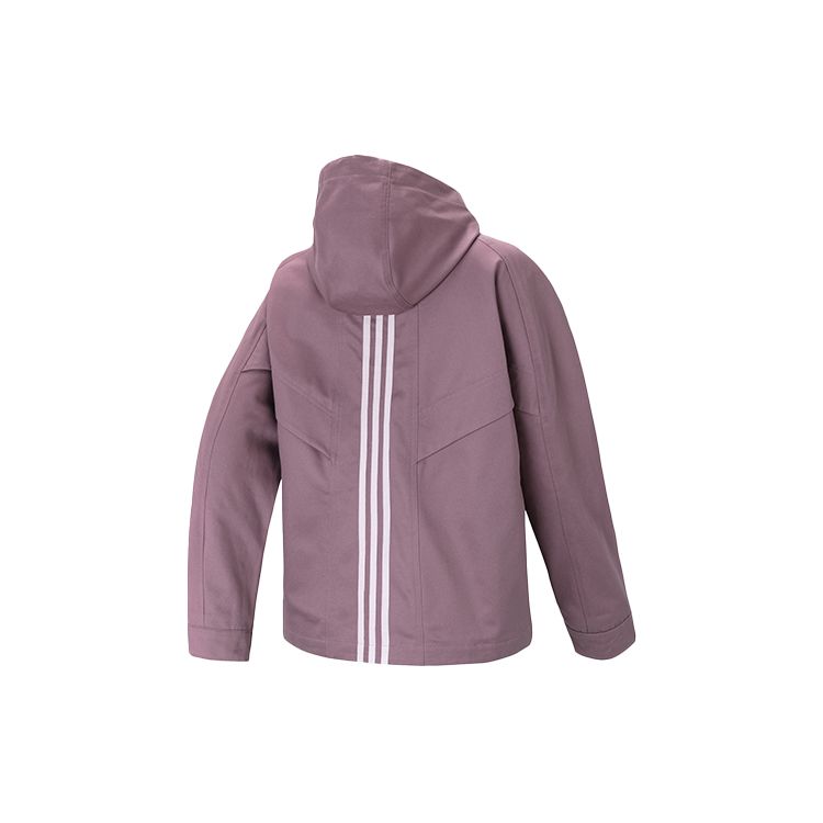 Adidas Neo New Spring Solid Color Sports Hooded Jacket Women Jacket Purple Pink HF7300