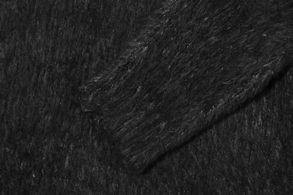 BASEMOMENT Bulky Brush Crewneck Knit Charcoal