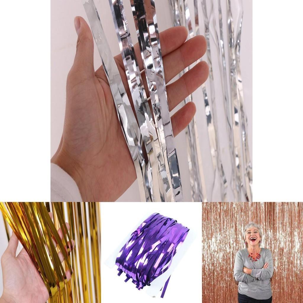 Sparkling Glitter Foil Tinsel Rain Curtains For Stunning Party Backdrops