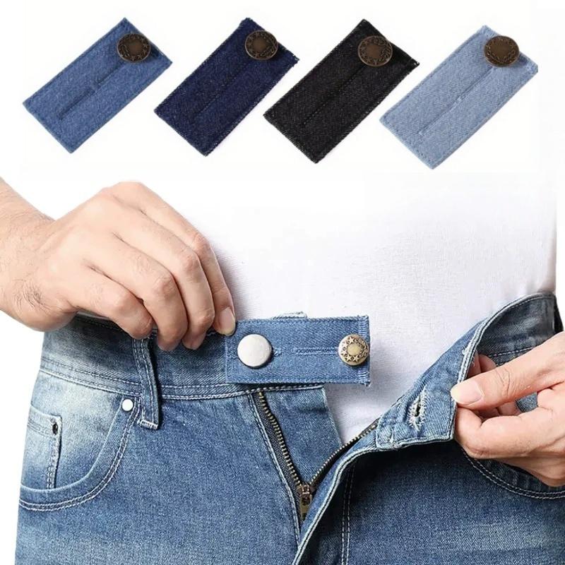 4/8 Stück Jeans-Taillenverlängerungsknöpfe Für Hose Langer Schnallenhaken Dehnbare Anpassung Taillenschnallen-Verlängerung Quiltzubehör