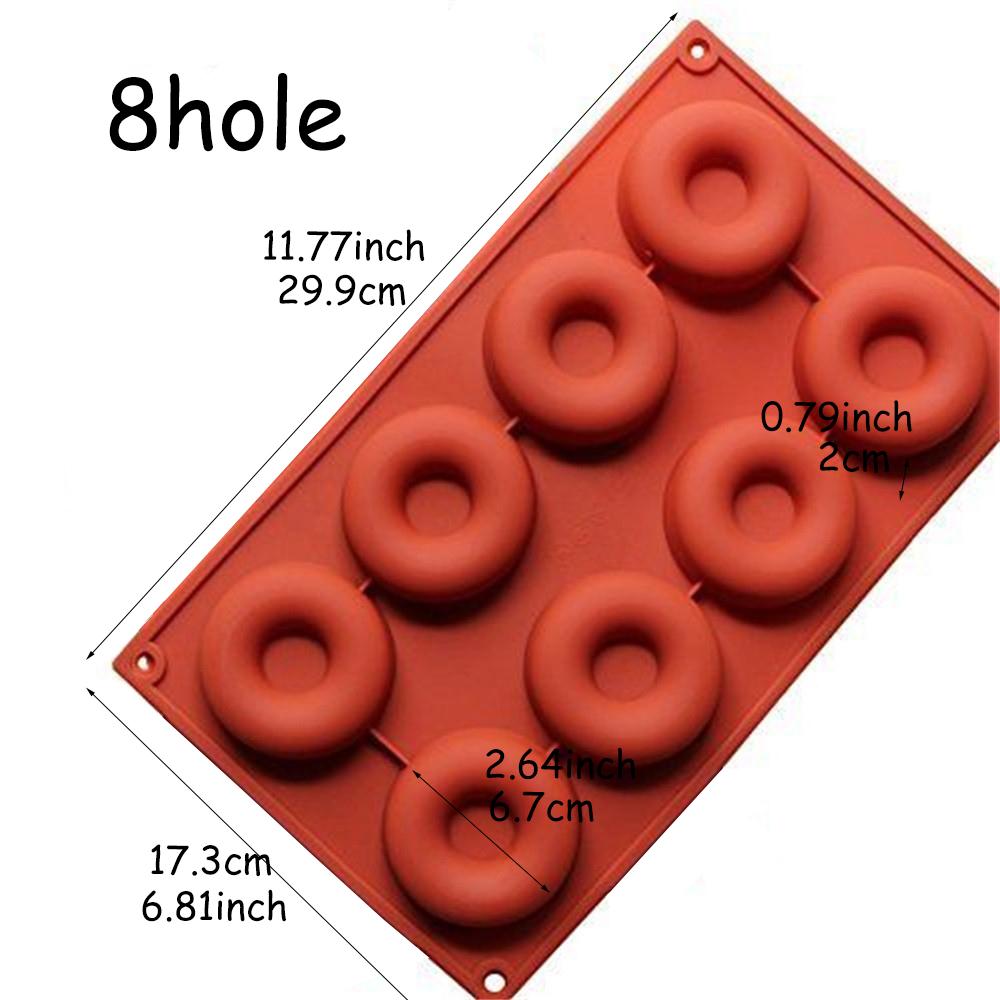 

Silicone Donut Cupcake Mold Muffin Chocolate Mold Cake Candy Cookie Baking Mould Pan Decoration Tools Kitchen Baking Accessories