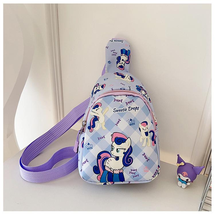Cartoon Stylish New Chest Bag For Kids Lightweight Fashionable Ins Backpack For Boys Girls And