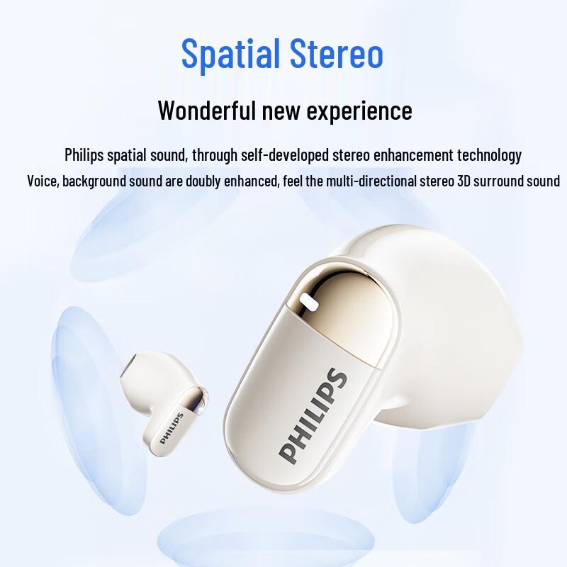 Philips Echte kabellose Bluetooth-Kopfhörer mit Geräuschunterdrückung