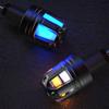 Motorcycle Scootor LED Handlebar End Turn Signal Corner Light DC12V Flasher Handle Grip Blinker Side Marker Hand Lamp 2x