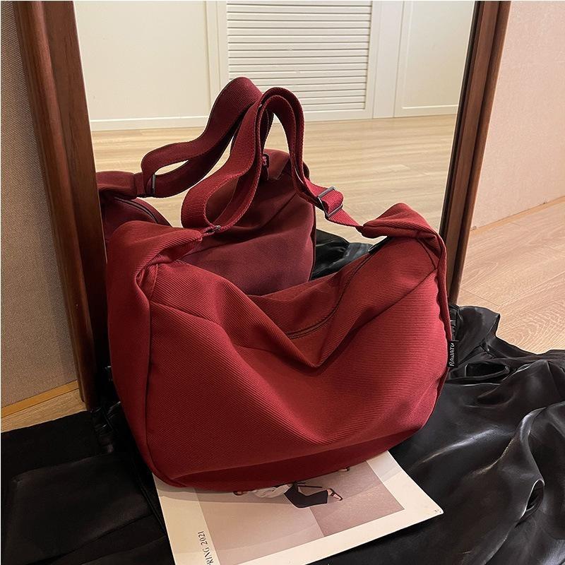 Canvas bag corduroy new wide shoulder strap messenger bag large capacity commuter dumpling bag single shoulder ins wind