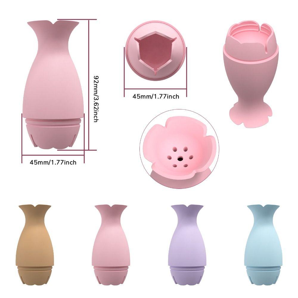 Silicone Makeup Sponge Holder Pink/ Blue/ Brown Beauty Eggs Storage Case Makeup Sponge Case Travel