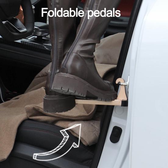 Degrau Dobrável para Porta de Carro com Superfície Antiderrapante Universal Barra de Teto de Lingote de Alumínio Degrau Peças Automotivas para SUV RV Off-Road