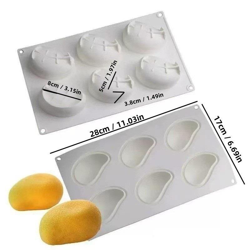 3D Mango Silicone Cake Molds - Food Grade Dessert Baking Tools for Pastry Fruit Mousse Kitchen Party Blueberry Mould