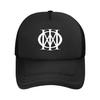 Black Dream Theater Logo Mesh Baseball Cap Unisex Fashion Hat Hat Adjustable Polyester Trucker Cap Wholesale New Trucker Caps