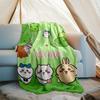 Personalized Custom Name Blanket - Chiikawa Print Design,Blanket for Sofa,Bed,Travel,Camping - Soft and Warm, Great Gift