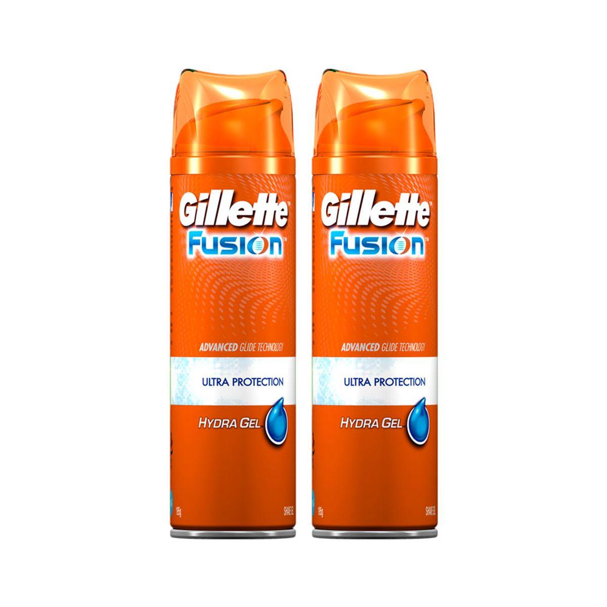 Shaving Gel Fusion HydraGel Ultra Protection 195g 2 pcs