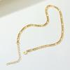 Figaro Chain Necklace Stainless Steel Link Gold Color Choker Necklace Layered Women Girls 14"  18" 20" 24"