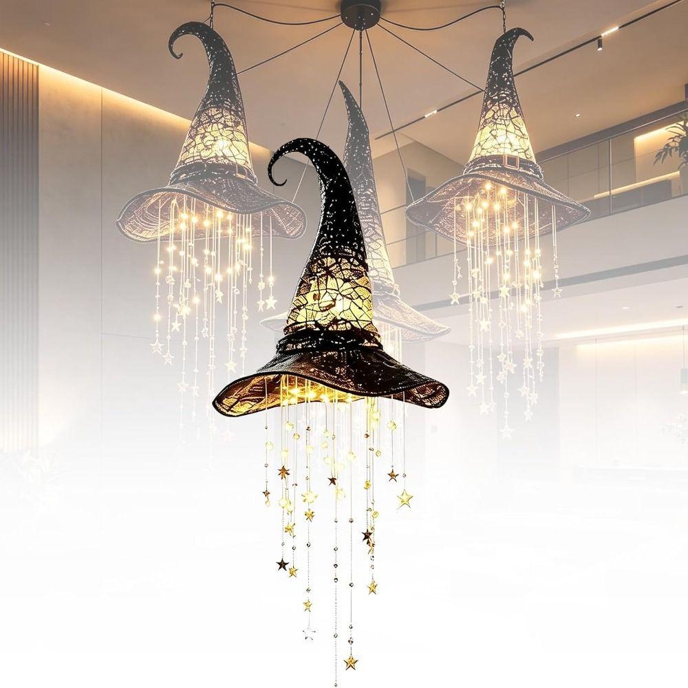 Hanging Design LED Halloween Ornament Decor Warm Led Glow Spooky Halloween Decoration Porch