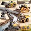 Remote Control Alloy Excavator Toy: Electric Engineering Digger for Kids