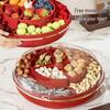 Lux Crystal Dried Fruit & Snack Tray with Sealed Compartments