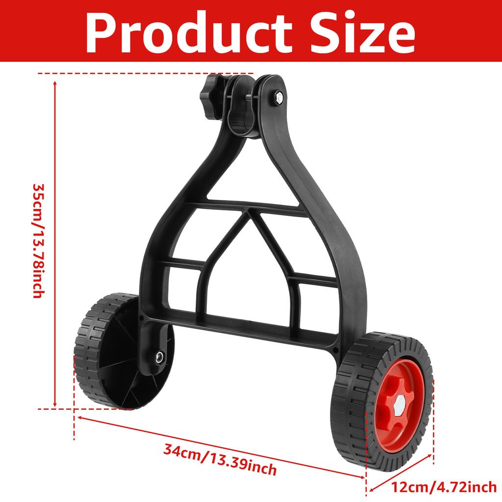 Lawn Mower Support Wheel, Support Wheels For Weed Trimmer, String Trimmer Support Wheels Attachment for Grass Eater Holder