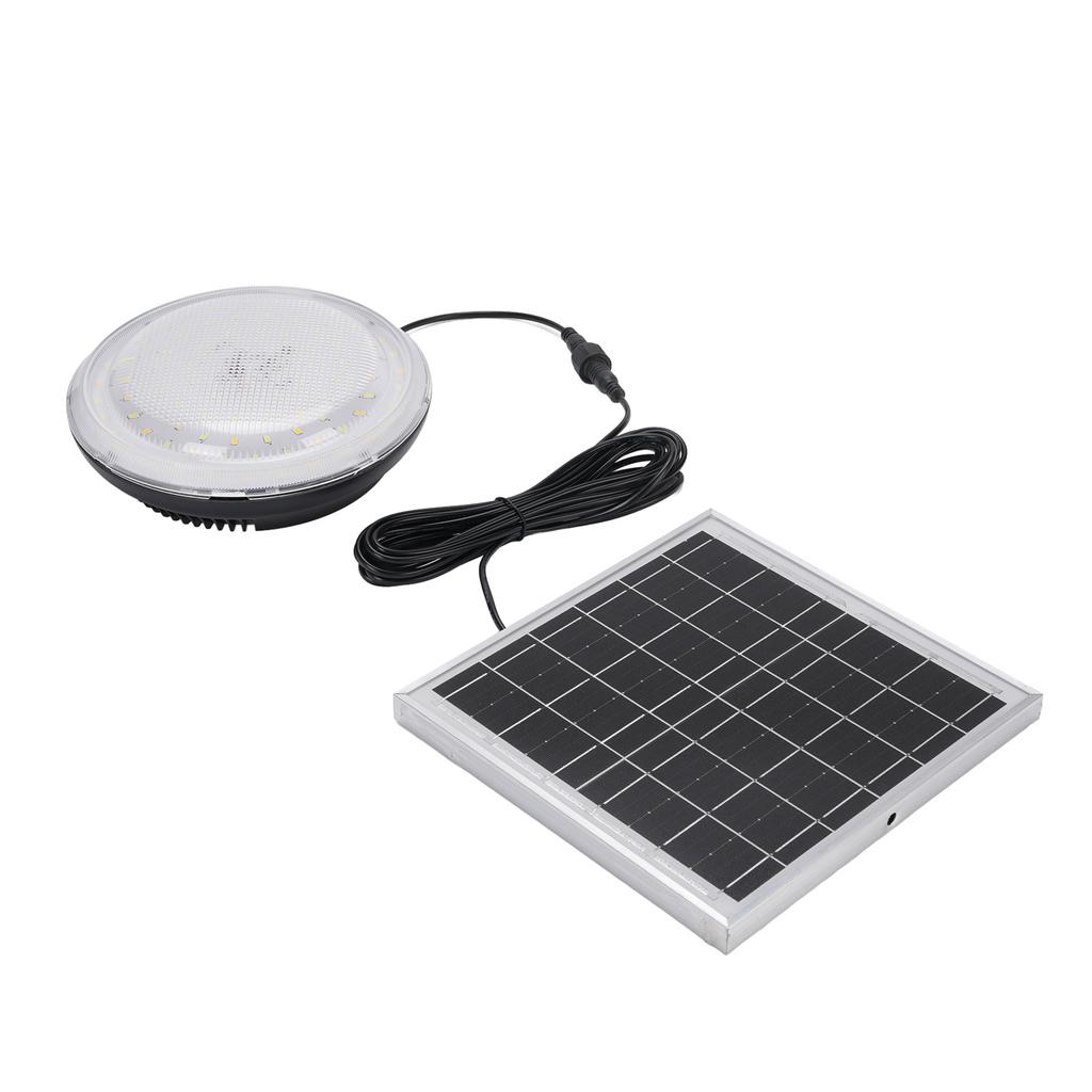 Solar Ceiling Light 3 Color Dimmable IP65 Rain Proof Solar Shed Light with Remote Control for Indoor Outdoor