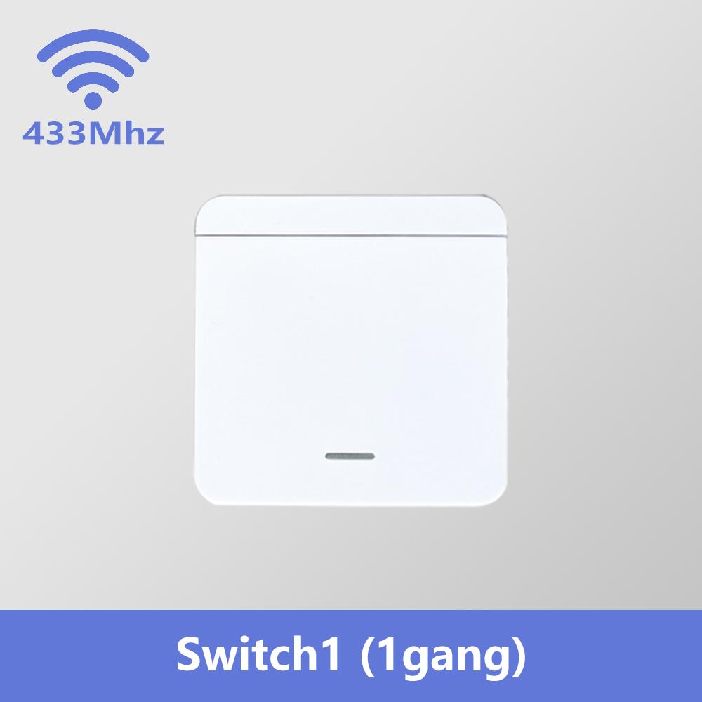 RF 433 MHz Smart Light Switch Mini DIY Wireless Remote Control 1/2/3 Gang Wall Panel Switch 16A Relay Receiver Automation Module