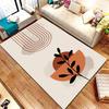 Boho Minimalist Abstract Line Art Area Rug Modern Aesthetic Boho Print Carpet Non-Slip Washable Floor Mat Living Room Bedroom