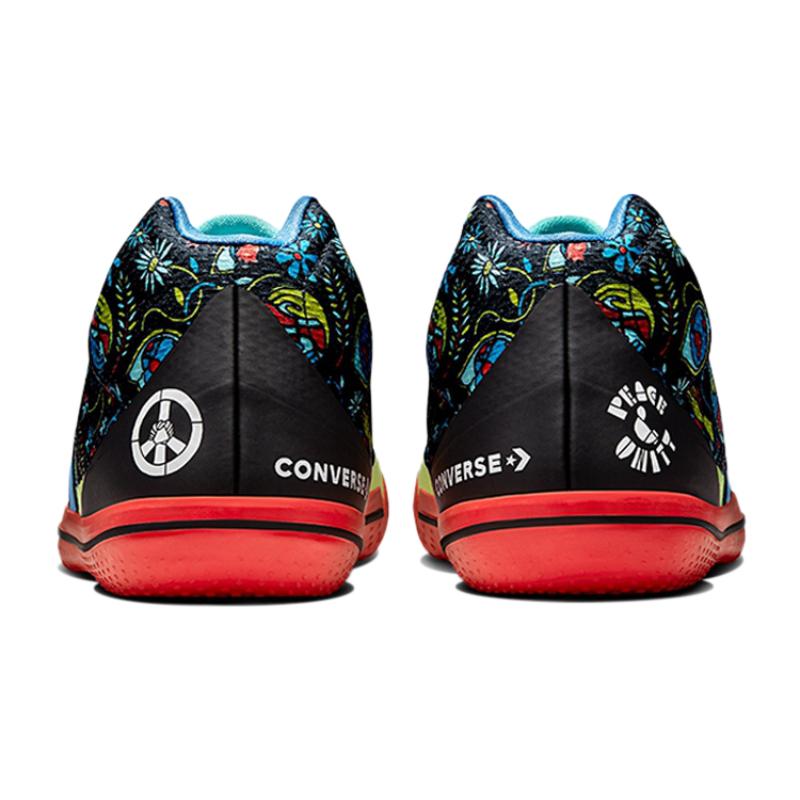 Converse All Star BB Evo Round-toe Lace-up Fabric Synthetic Leather Low-Top Practical Basketball Shoes Unisex Colored