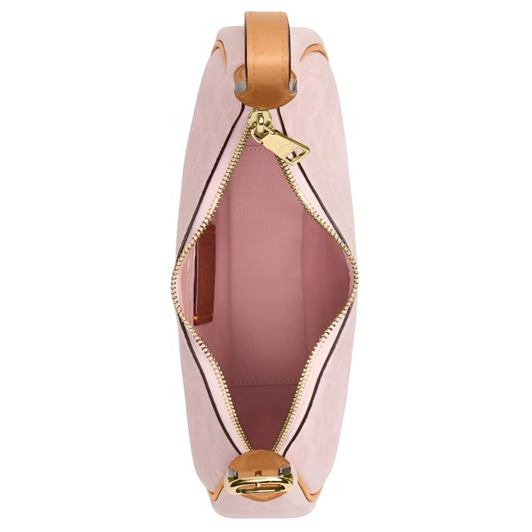 Coach Borsa a tracolla Carmen 20 Cinturino regolabile Stampa Moda Nuova Luna Borsa Ciondolo a fiore Borsa a spalla Piccola borsa a tracolla da donna Rosa CDW86-IMPO