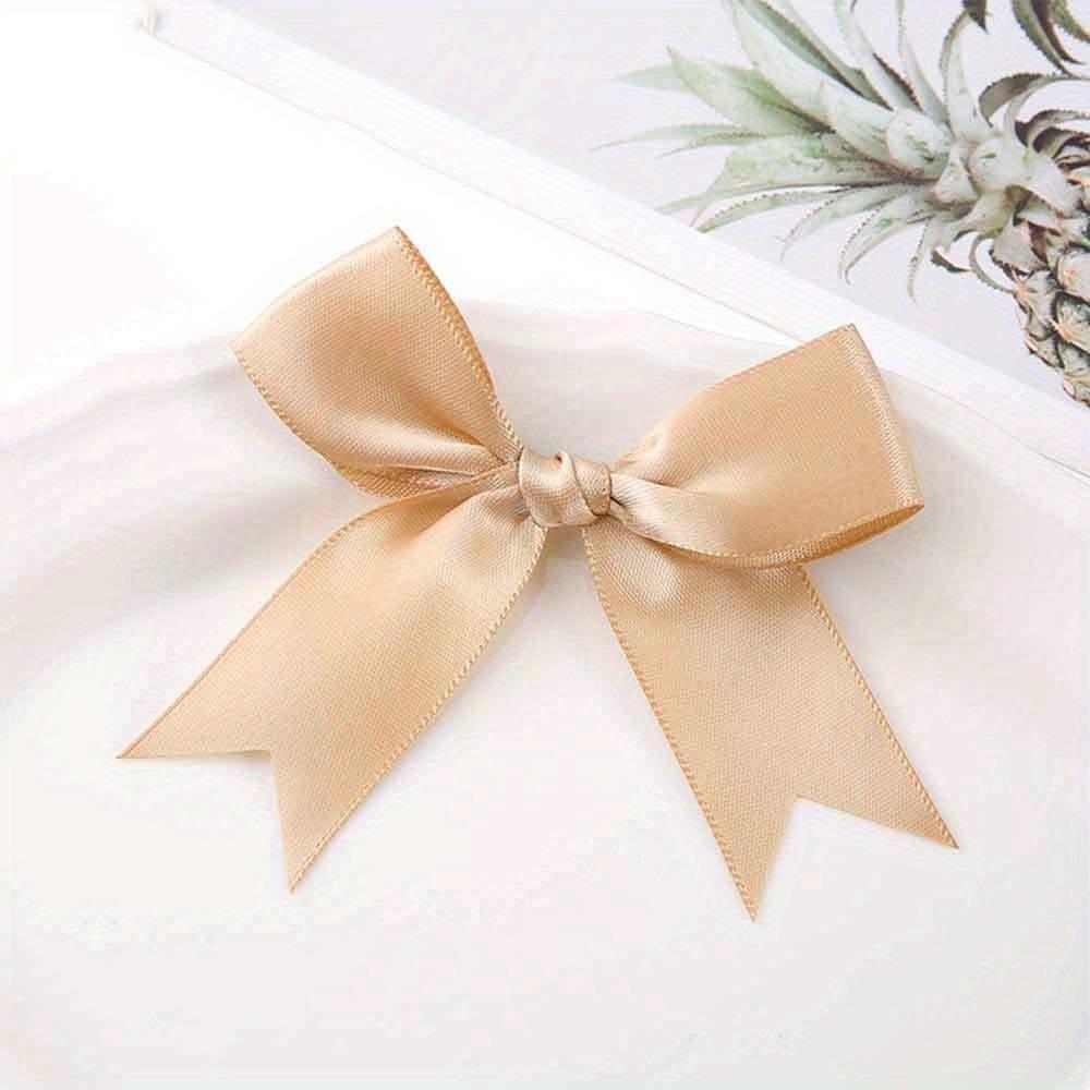 1PACK/50pcs, Pink and White Ribbon Bow 3.3 Inch Holiday Decoration, Party Supplies