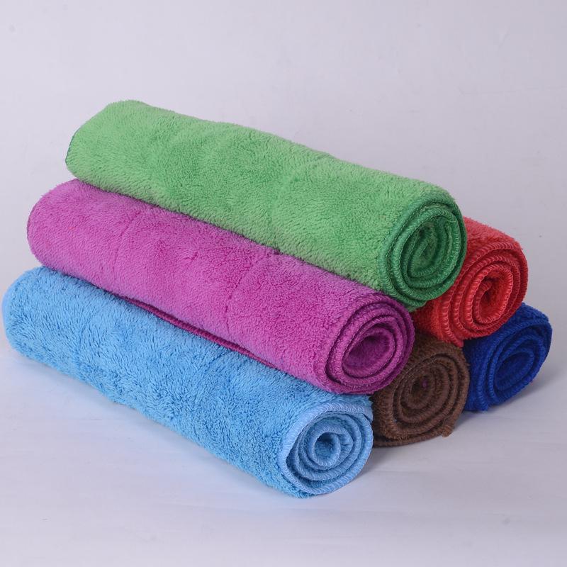 160x60CM Flannel Thickened Car Cleaning Towel - 420g Fine Fiber Coral Fleece Absorbent Towel