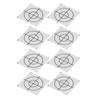 50Pcs Reflector Target Sticker Self Adhesive Reflective Tape for Total Station Measurement 6x6cm   2.36x2.36in