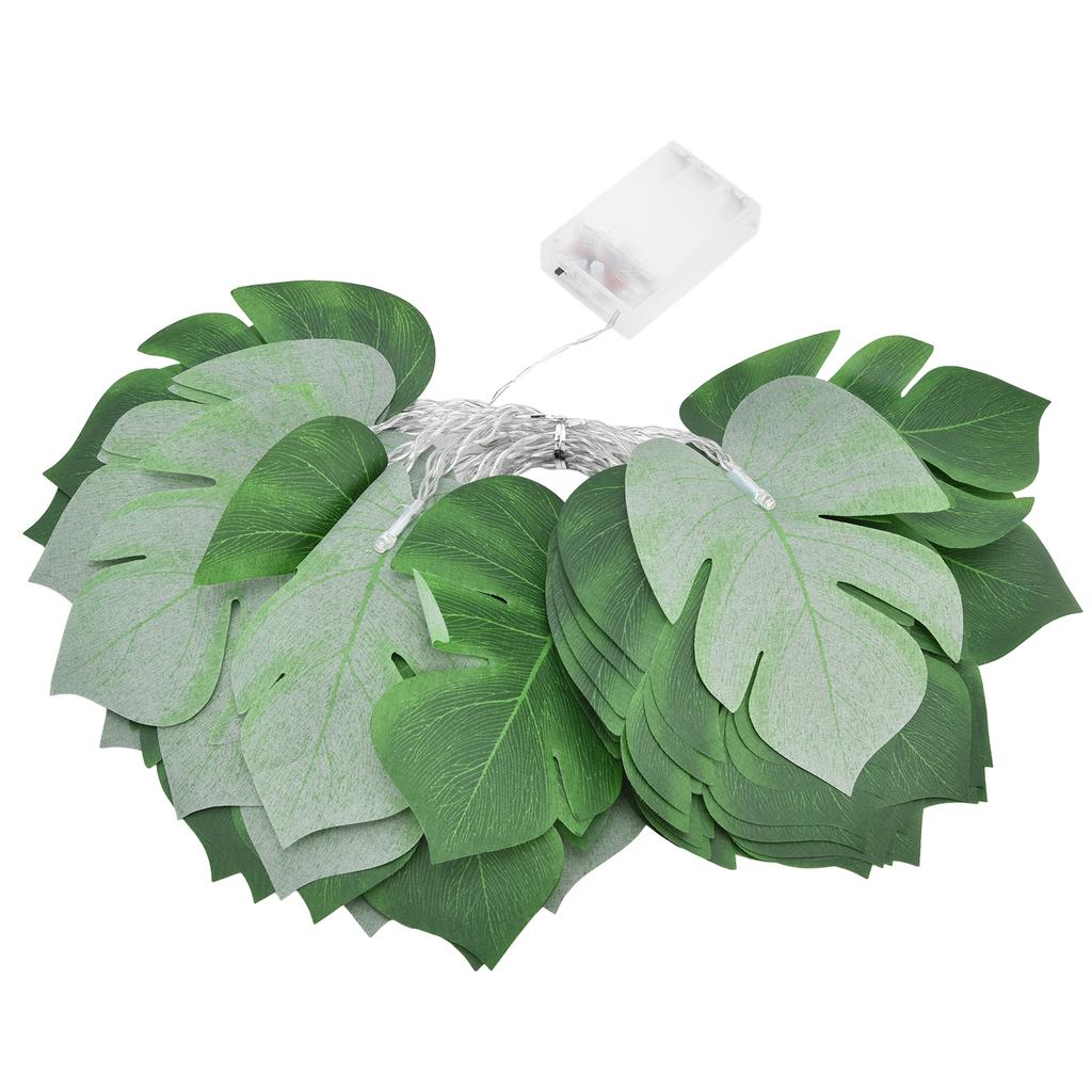 6m Simulationsblatt Lichterkette Dauerlicht Blinkend Duales Modell Künstliche Pflanze LED Lichterkette