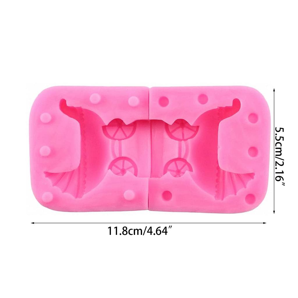 Exquisite Baby Stroller Shape Soap Making Supplies Cake Decorating Tools Silicone Mold Household Candle Molds Craft Tool