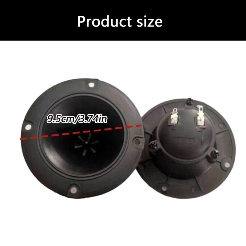 95mm Horn Tweeter Speaker Piezoelectric Horn Tweeter High Frequency Sound Durability Plastic Build For Sound Enthusiasts