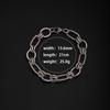 Trend men's and women's simple personalized stainless steel mixed bracelet, European and American ins style Cuban chain fashion trend bracelet chain