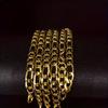 1pc Fashion Golden Plated Thick Chain Necklace, Trendy Pendant Necklace For Men