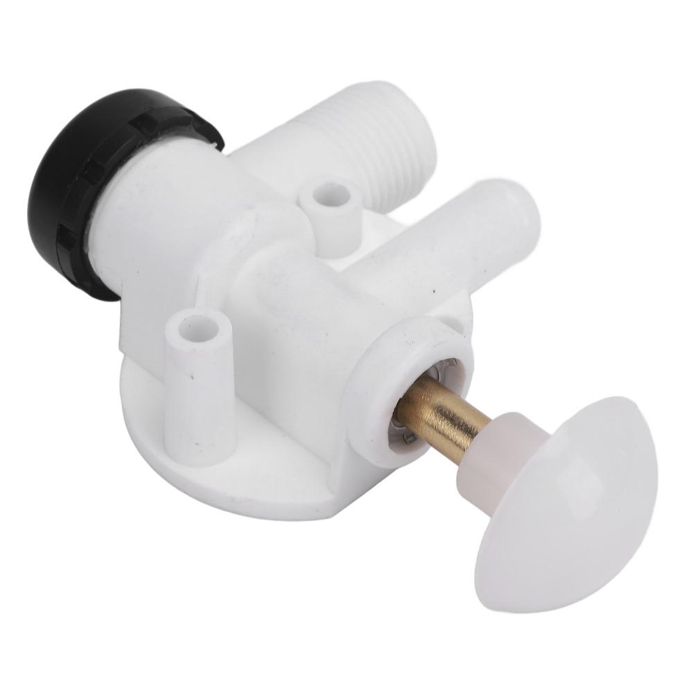 385314349 Camper Toilet Valve Kit ABS Plastic Pedal Flush Valve RV Water Valve Kit  Camper Toilet