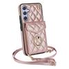 Portafoglio in Pelle a Tracolla Slot Carte Anello Custodia per Telefono per Samsung Galaxy S23 S24 Ultra S22 S21 FE S20 A55 A54 A14 Note20 Copertura Borsa