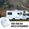 Yousheng RV Heating Air Diffuser, Caravan Heater Outlet Vent Cover with Airflow Director, 3D Printed Heat Deflector for Camping