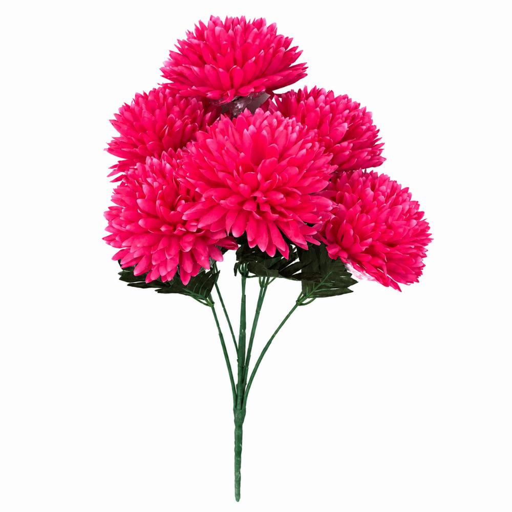 Multicolor Chrysanthemum Artificial Flower 7 Heads Decorative Flower Faux Floral Event Supplies