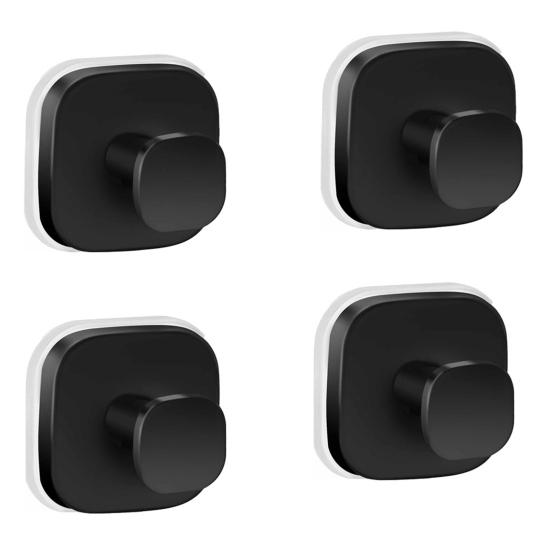 Přísavkové háčky pro sprchu z nerezové oceli, nástěnné háčky do koupelny, silné lepidlo, věšák na ručníky, snadná instalace, opakovaně použitelný věšák na věnce