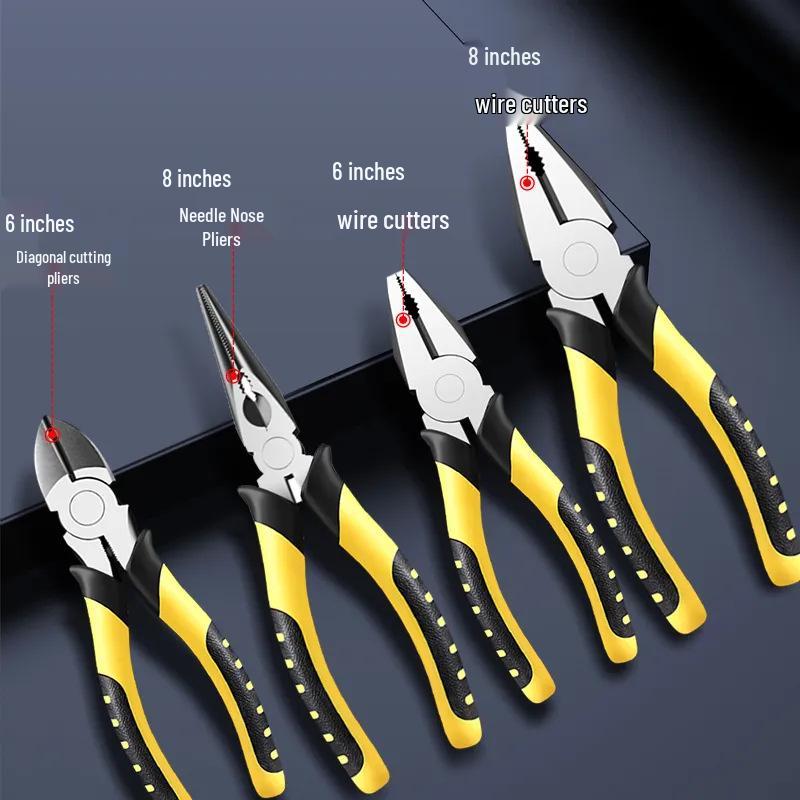 Multifunctional Angled & Pointed Nose Wire Cutters for Electricians