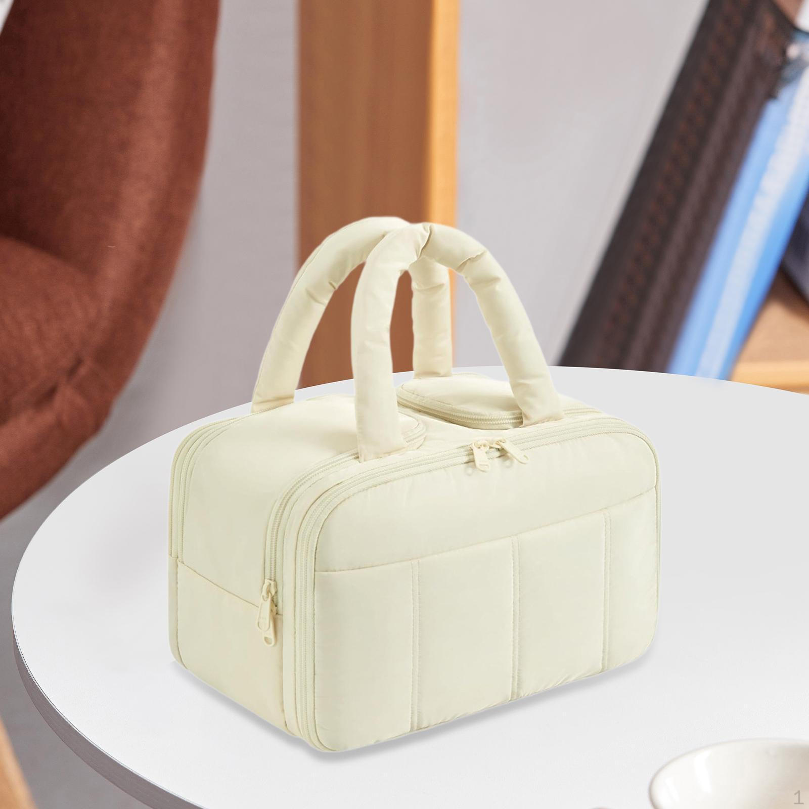 

Косметическая сумка-органайзер с ручкой для туалетных принадлежностей и макияжа