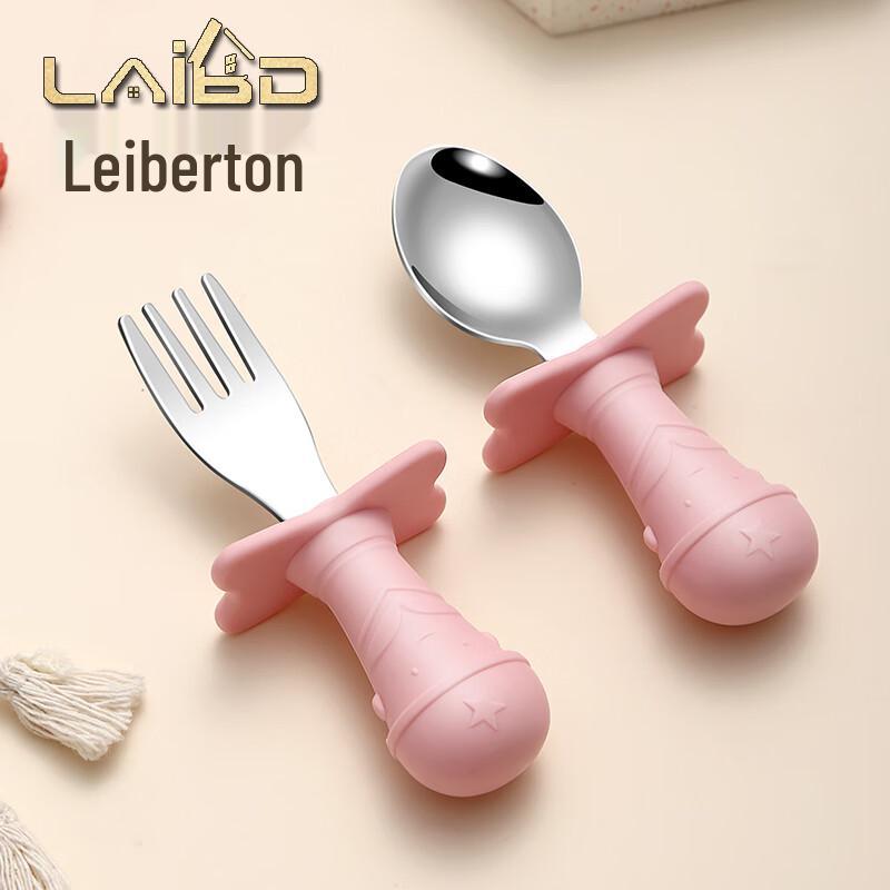 Laibodun Children s 316 Stainless Steel Fork and Spoon Set