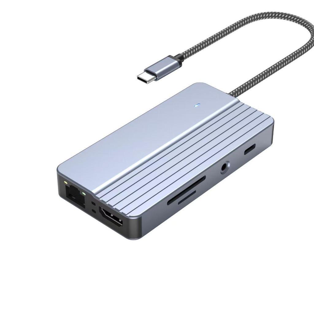 10-in-1 4K Type-C Dock for Mobile, Tablet, Laptop, and Gaming Consoles