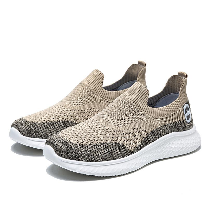 Casual shoes mesh breathable lightweight soft-soled walking shoes dad driving shoes