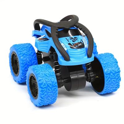 4pcs/1set Off Road Toy Car Children's Four-Wheel Drive Inertia Toy Monster Truck Toy Set Manual Operation, No Battery Required Easter, Birthday