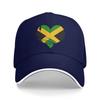 Jamaica heart Sun Baseball Cap Summer Unisex Adult  Print Hip Hop Hats Wholesale Casual Hiking Fishing Snapback Cap